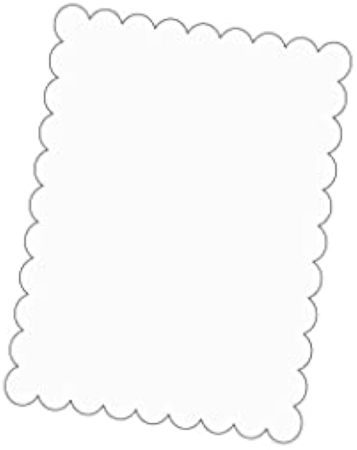 4" x 5.25" Scalloped Flat Note Cards - A2 Card Mats: 4" x 5.25" in Neutral or Bright Colors Blank Card inserts (White)