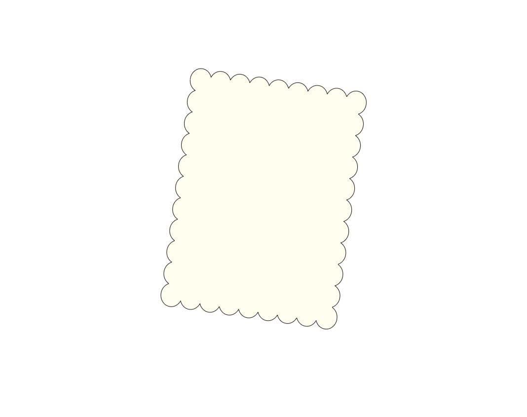 4" x 5.25" Scalloped Flat Note Cards - A2 Card Mats: 4" x 5.25" in Neutral or Bright Colors Blank Card inserts (White)