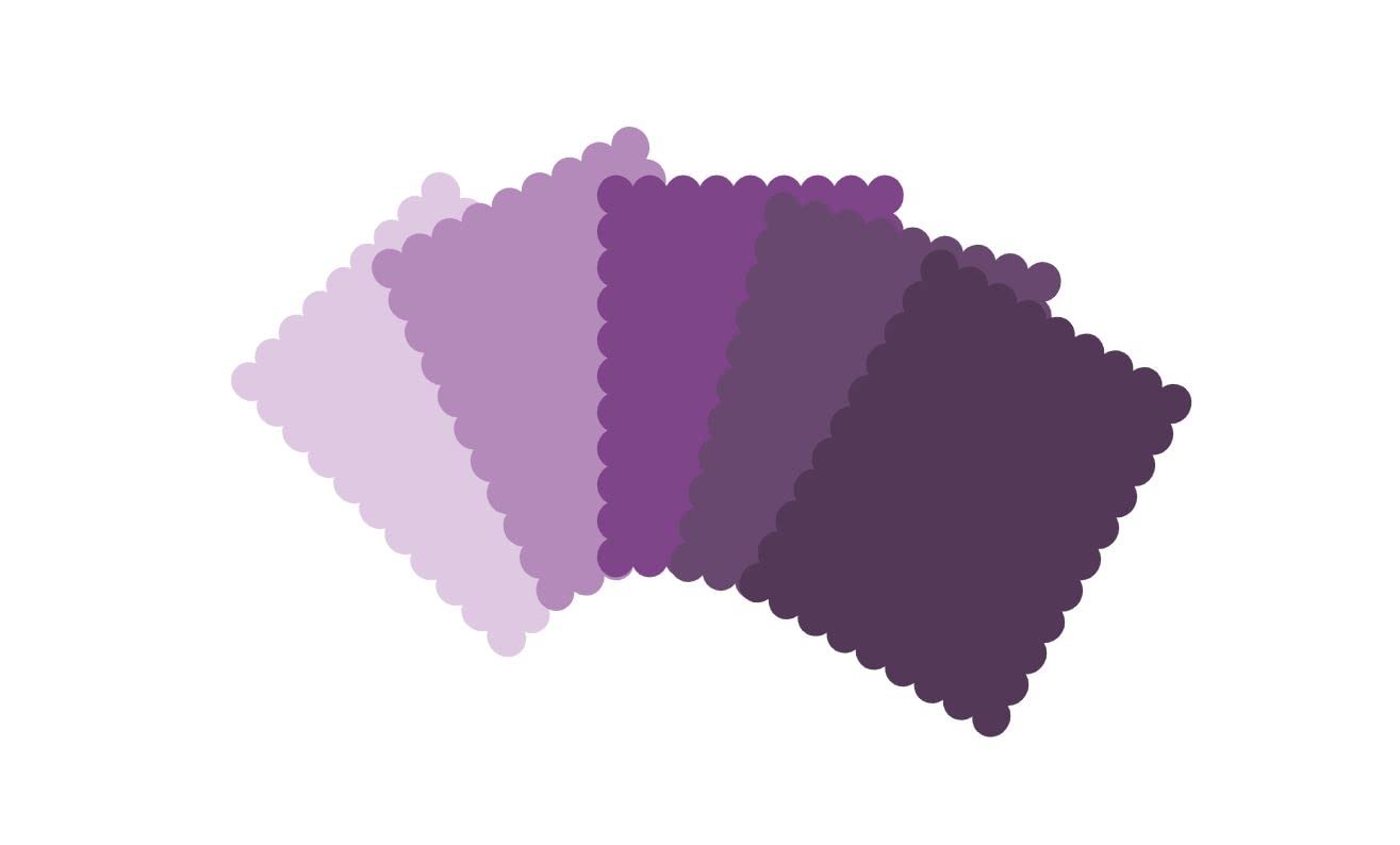 4" x 5.25" Scalloped Flat Note Cards - A2 Card Mats: 4" x 5.25" in Color Blank Card inserts (20 cards, Mint hues)
