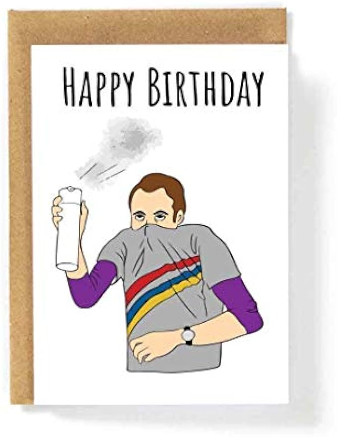 Happy Birthday - Greeting Card Social Distancing Quarantine Sheldon Big Bang Theory TV Toilet Paper