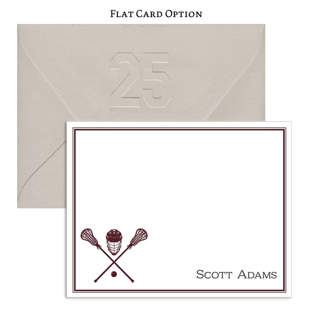 Lacrosse Notecards | Thank You Notes | Thank You Cards | Note Cards | Coach Gift | Sports Cards | Personalized | Stationery | Team | Gift