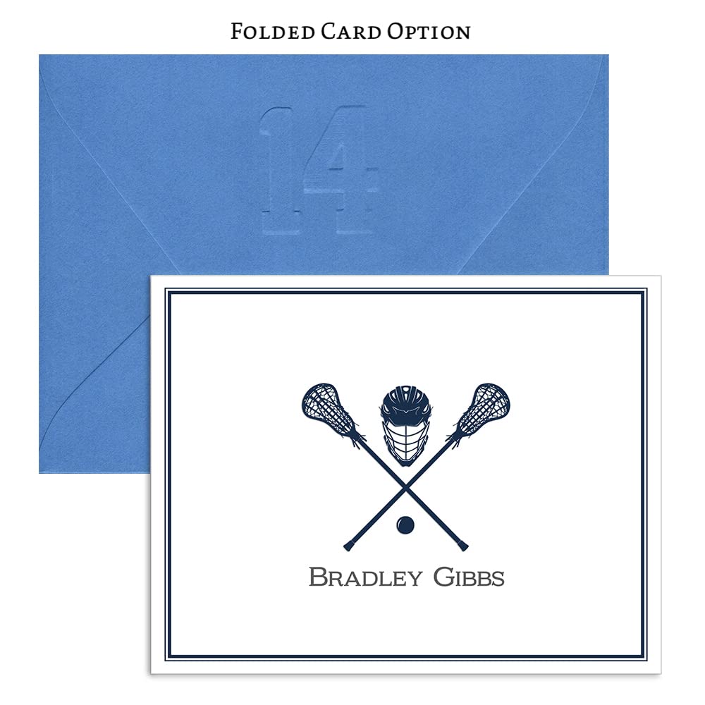 Lacrosse Notecards | Thank You Notes | Thank You Cards | Note Cards | Coach Gift | Sports Cards | Personalized | Stationery | Team | Gift