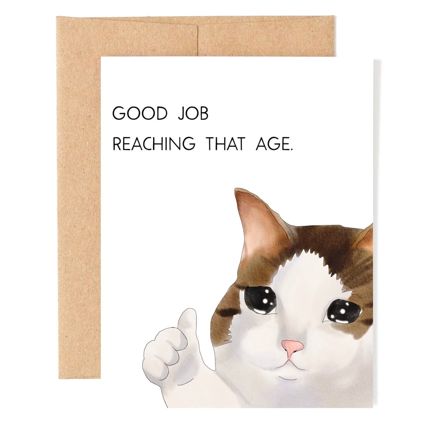 Funny birthday Cat Card Crying cat meme card Hilarious birthday cards Meme birthday cards Watercolor Greeting Cards Best friends birthday gift Inappropriate birthday cards Rude birthday cards