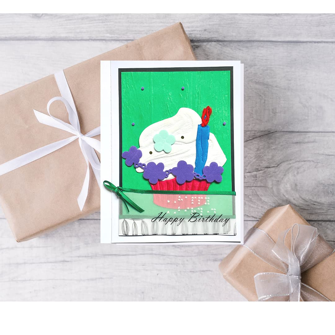 All Blind Greeting Gift Cards for Birthday 鈥?Personalized & Custom Handmade Handcrafted Card for Blind People & Visually Impaired Gift (TYPE5)