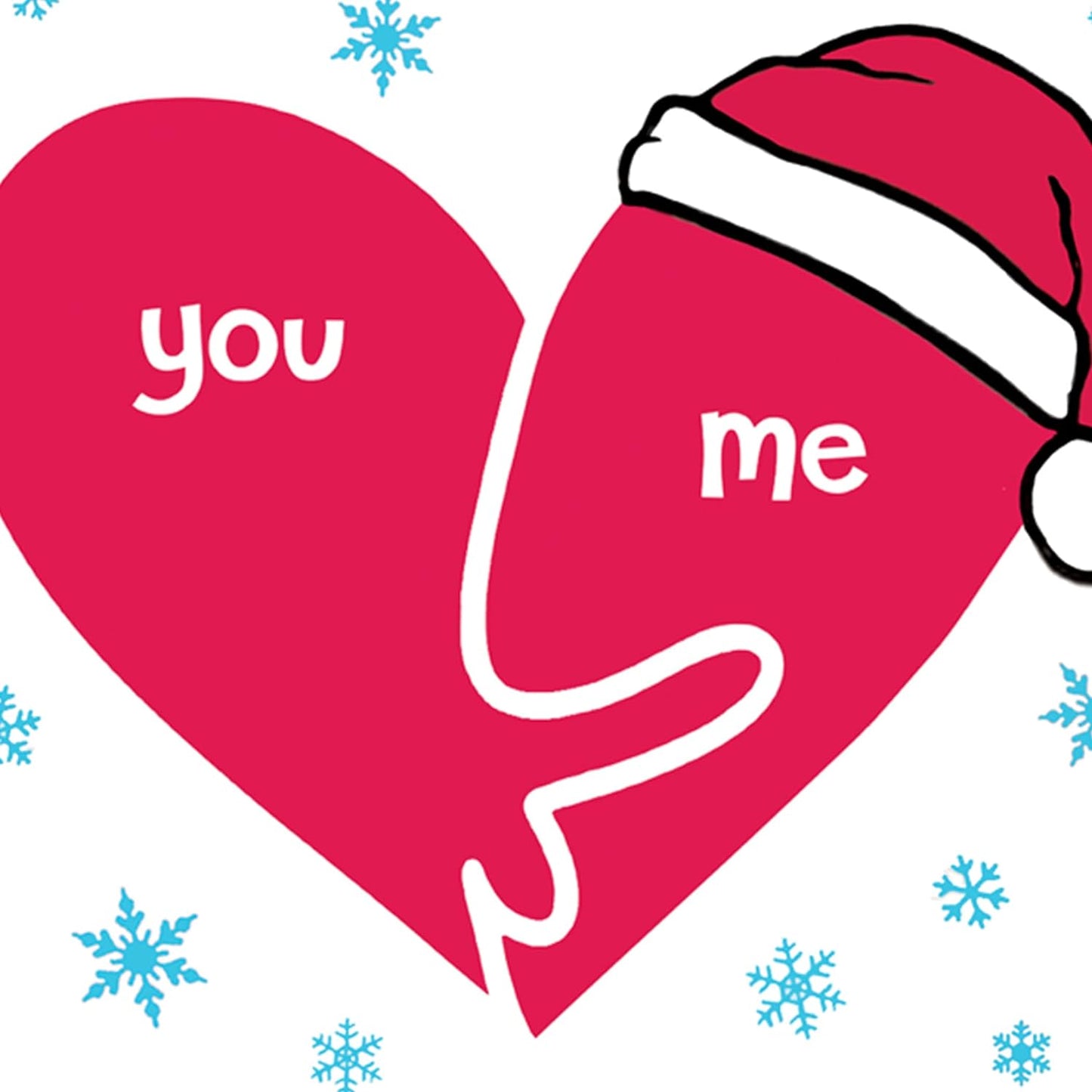 Funny Adult Christmas Card for Him | We're a Perfect Fit | Boyfriend Christmas Card | Christmas Card for Husband | 5x7 Greeting Card - A7 with Envelope by CC Studio