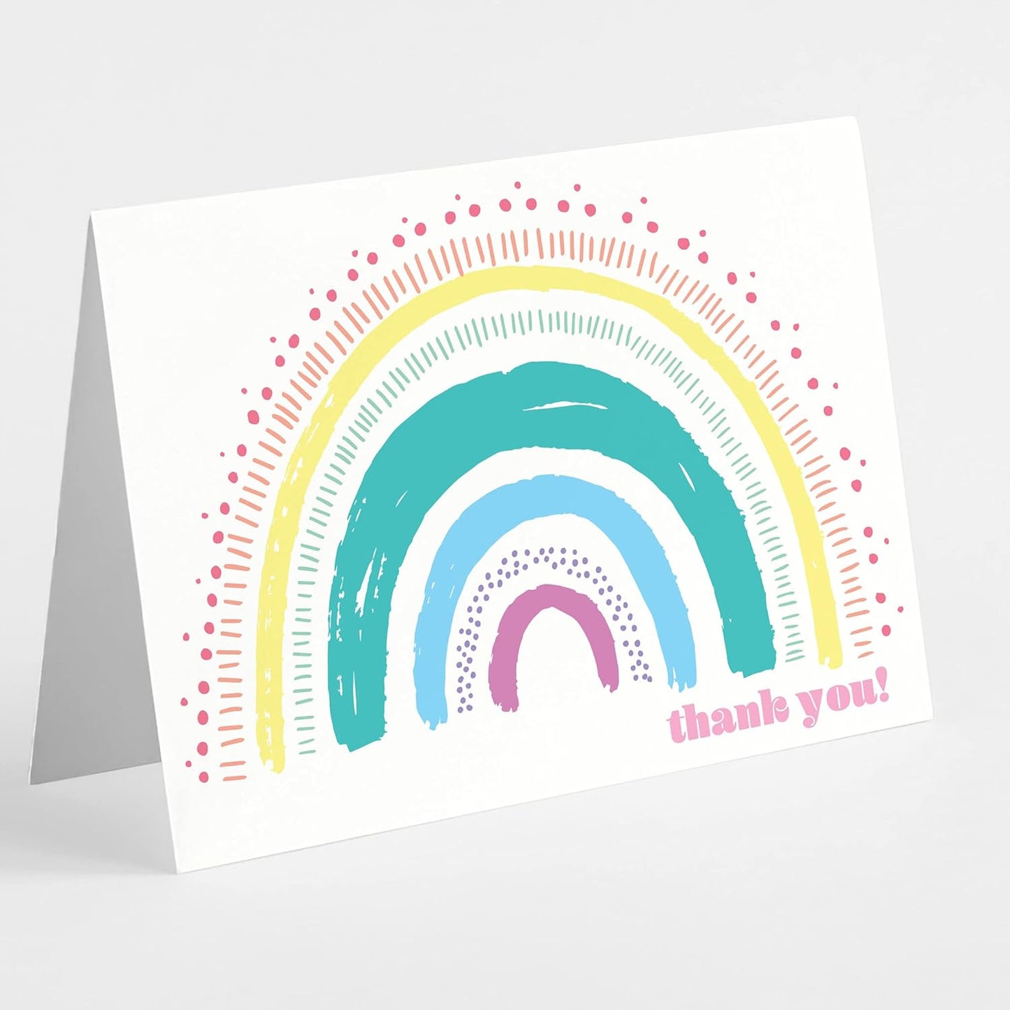 All Occasion Thank You Cards Boxed Set - 24 Blank Just Because or Thank You Cards w/White Envelopes - Novelty Stationery by RitzyRose (Construction)