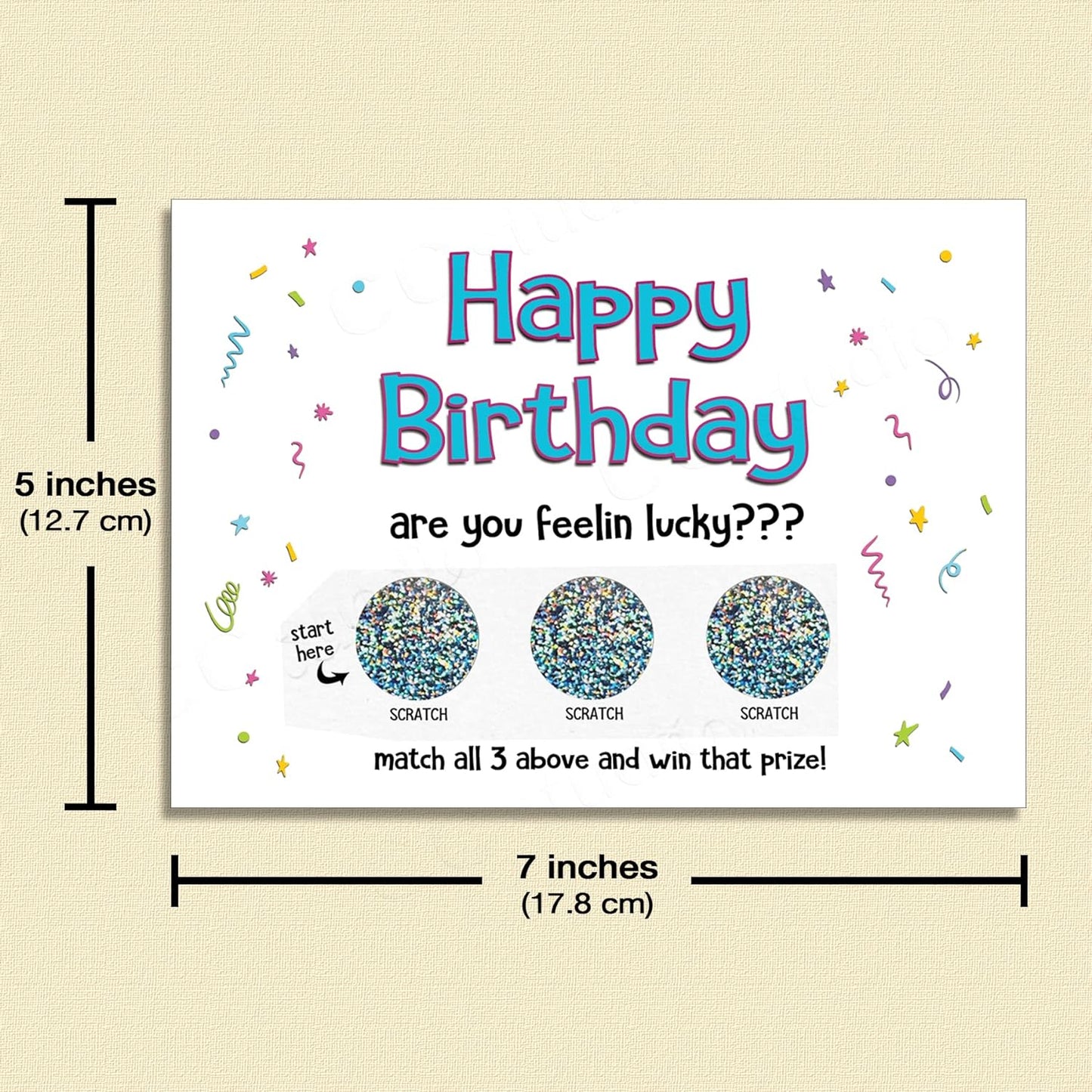 Funny Adult Birthday Card for Him | Birthday Scratch Off Card | Sarcastic Birthday Card | Rude Birthday Cards | Cards by CC Studio | A7 Size - 5x7 Greeting Cards
