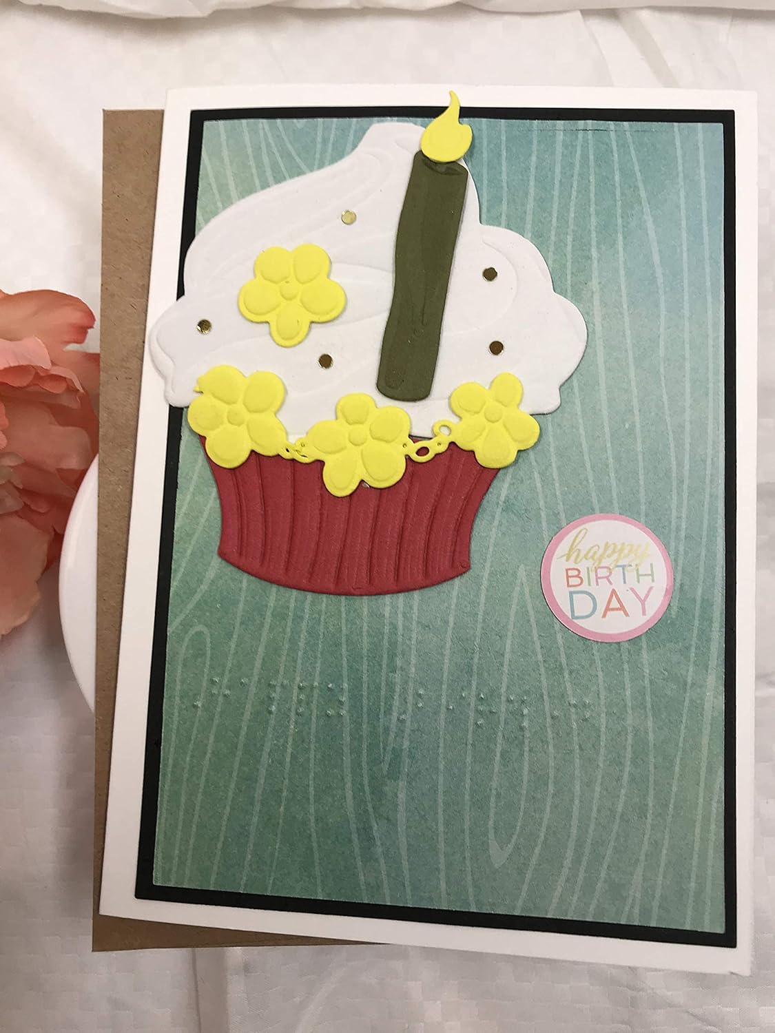 All Blind Greeting Gift Cards for Birthday 鈥?Personalized & Custom Handmade Handcrafted Card for Blind People & Visually Impaired Gift (TYPE5)