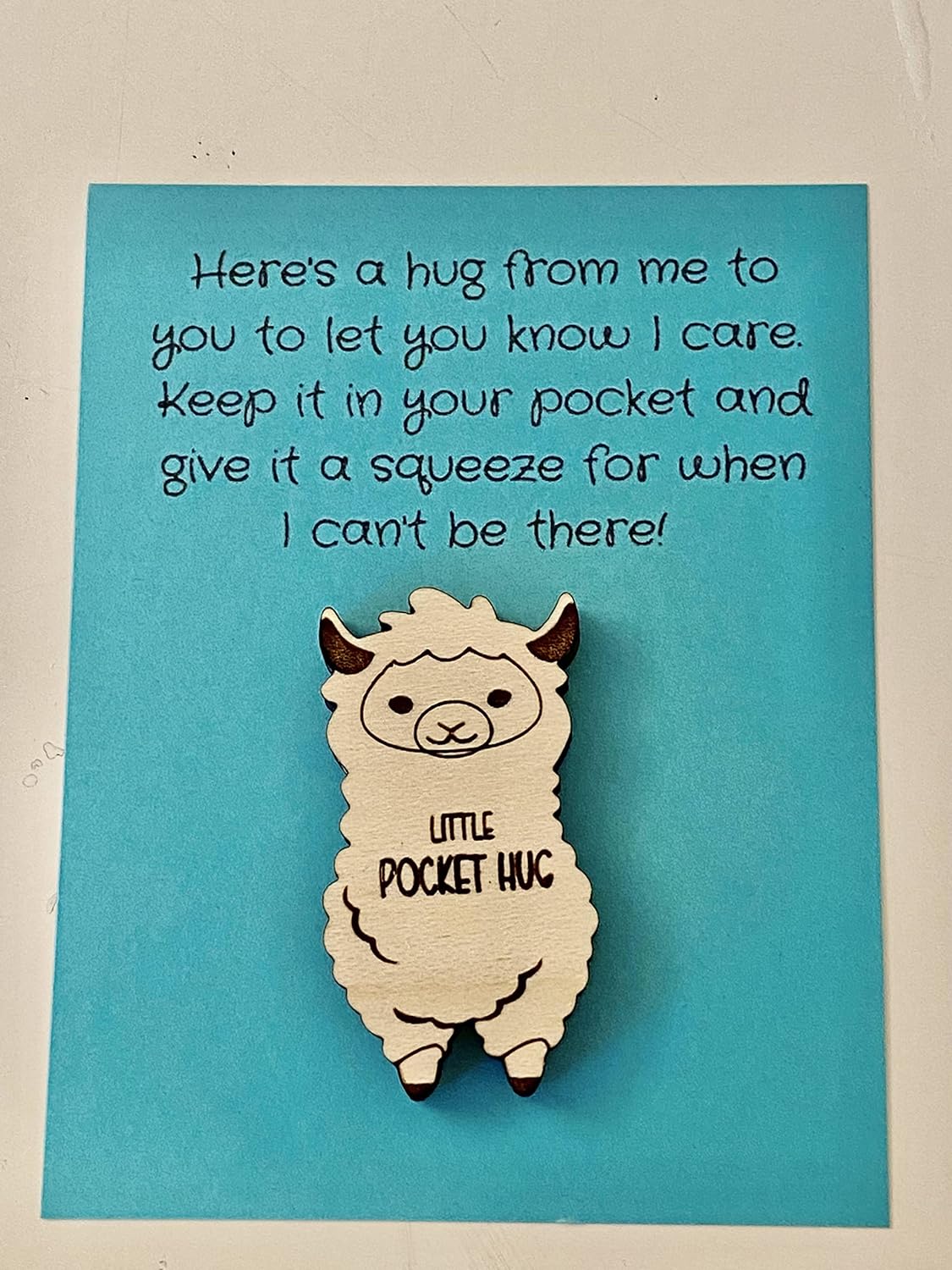 Pocket Hug, Llama Pocket Hug, Llama Greeting Card, Llama Miss You Gift