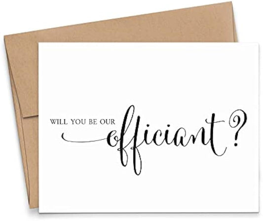Will You Be Our Officiant Card, 1 greeting card and envelope