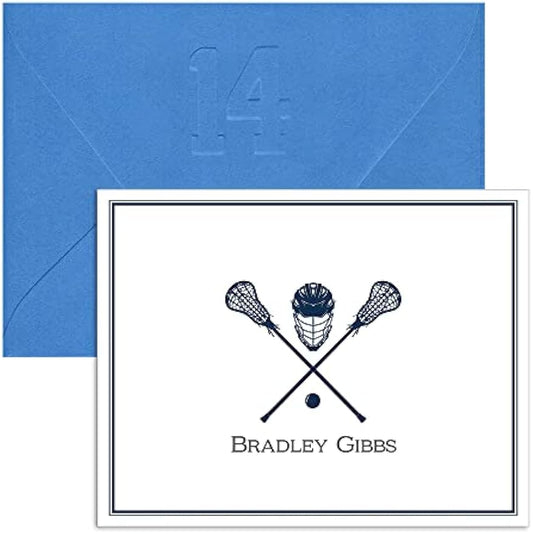 Lacrosse Notecards | Thank You Notes | Thank You Cards | Note Cards | Coach Gift | Sports Cards | Personalized | Stationery | Team | Gift