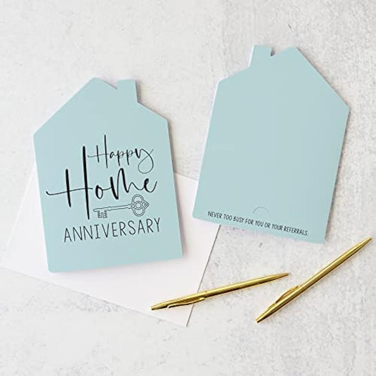 Set of "Happy Home Anniversary" Greeting Cards | Envelopes Included | 5-GC002