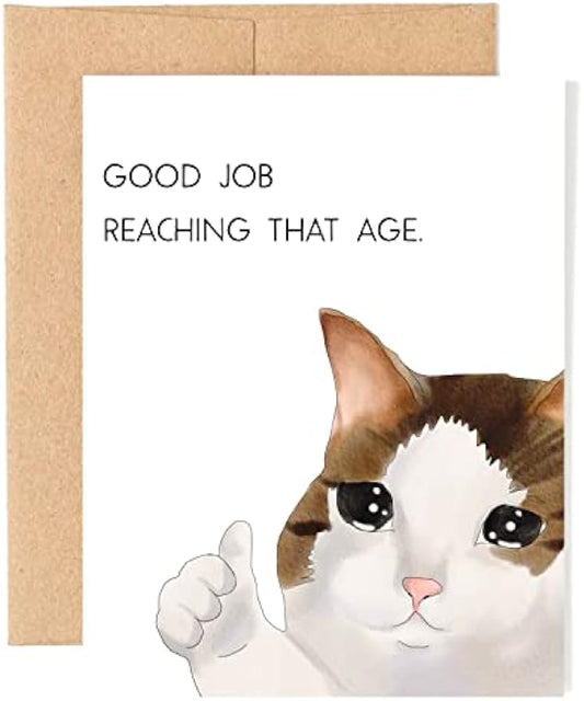 Funny birthday Cat Card Crying cat meme card Hilarious birthday cards Meme birthday cards Watercolor Greeting Cards Best friends birthday gift Inappropriate birthday cards Rude birthday cards