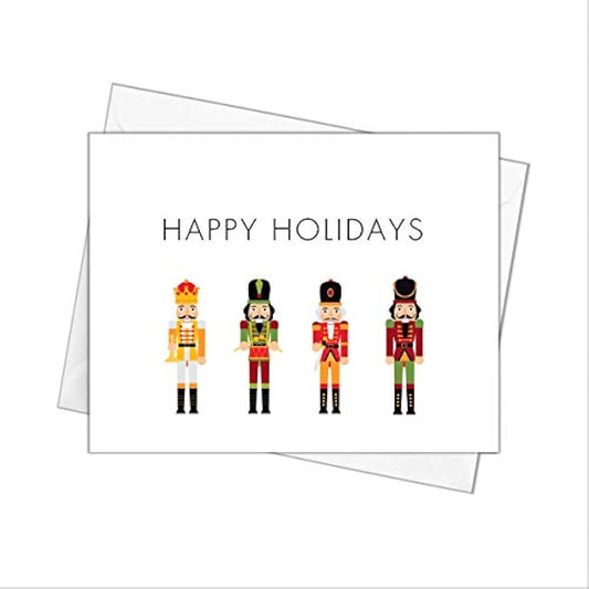 Nutcracker Stationery with Envelopes, Christmas Note Cards Stationary, Christmas Cards with Envelopes, Nutcracker Stationery Set, Pack of 10, Folded Notecards
