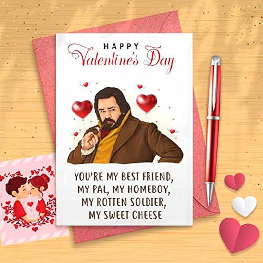Funny Laszlo Valentines Card - Romantic Card, Cute Love Card, Funny Valentines Day, Greeting Card, Love Greeting, Funny Love Card [00387]