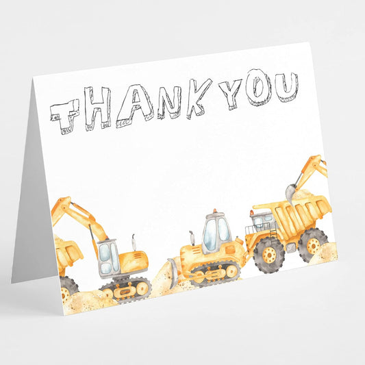 All Occasion Thank You Cards Boxed Set - 24 Blank Just Because or Thank You Cards w/White Envelopes - Novelty Stationery by RitzyRose (Construction)